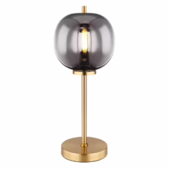 Globo Gouden tafellamp Blacky I enkel Ø 18,5cm 15345TMM