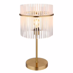 Globo Gouden tafellamp Gorley met glas Ø 30cm 15698T1M