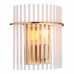 Globo Gouden wandlamp Gorley met glas 15698WM