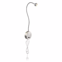 Globo Wandlamp Serpent nikkel met snoer 24109W