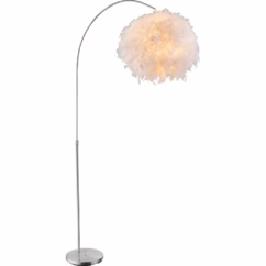 Globo Witte vloerlamp Katunga Ø 45cm 15057S