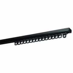 Gordijnrail Kit Subtile Rail Zwart 250cm