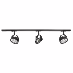 Highlight 1-fase railset 100cm Malta zwart met 3 spots S7003.01