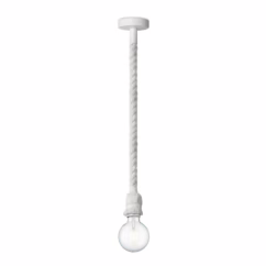 Home Sweet Home Hanglamp Leonardo Wit Touw E27