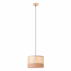 Home Sweet Home Hanglamp Ratan/weave Linnen Natuur E27 ⌀33cm