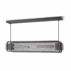Home sweet home hanglamp Weave Beam 2 lichts - zwart