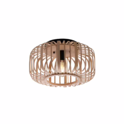 Just Light Plafondlamp hout Racoon Ø 42cm 11412-79