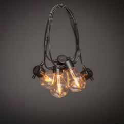 KonstSmide 14,5m Partylight lichtsnoer van 10xA60 lampen 2391-800