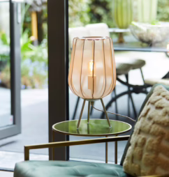 Light & Living Japandi tafellamp Plumeria crème Ø 25cm 1874327