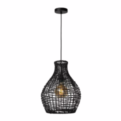 Lucide Hanglamp Alban Zwart ⌀35cm E27