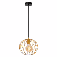 Lucide Hanglamp Danza Messing ⌀25cm E27
