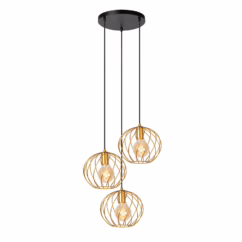 Lucide Hanglamp Danza Messing ⌀50cm 3xe27