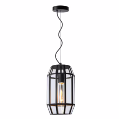 Lucide Hanglamp Fern 2 Zwart E27