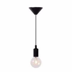 Lucide Hanglamp Fix - Zwart - 10cm - E27