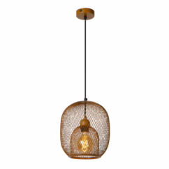 Lucide Hanglamp Jerrel Bruin ⌀25cm E27