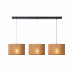 Lucide Hanglamp Magius Licht Hout 3xe27