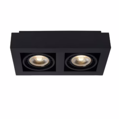 Lucide Ledspot Zefix Zwart 2x12w