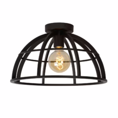 Lucide Plafondlamp Dikra Zwart ⌀40cm E27