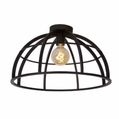 Lucide Plafondlamp Dikra Zwart ⌀50cm E27