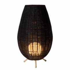 Lucide Tafellamp Colin Rotan Zwart ⌀30cm G9