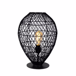 Lucide Tafellamp Kenjiro Zwart ⌀40cm E27