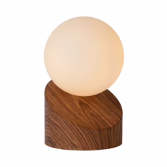Lucide Tafellamp Len Hout ⌀10cm G9 Xw