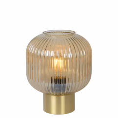 Lucide Tafellamp Maloto Amber ⌀20cm E27