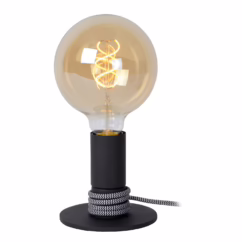 Lucide Tafellamp Marit Zwart ⌀10cm E27