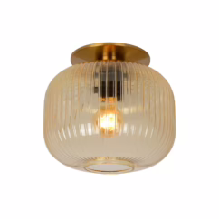 Lucide Tafellamp Virgil Amber ⌀25,5cm E27