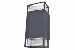 Lutec Aluminium wandlamp Ridge antraciet 5107101118