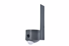 Lutec Cilindervormige wandlamp Pollux met camera 5196004118
