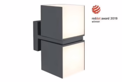 Lutec Design wandlamp antraciet Cuba reddot award 5193801118