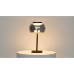 Lyora Design tafellamp Bounto met smoke glas 107074
