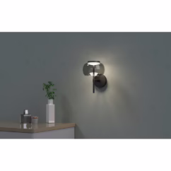 Lyora Design wandlamp Bounto met smoke glas 107075