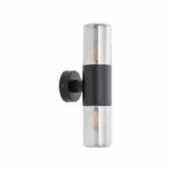 Lyora Design wandlamp Ida 2-lichts zwart 11372