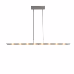 Masterlight Hanglamp eettafel - kantoor Vigo 130cm nikkel mat 2631-37-06-DW