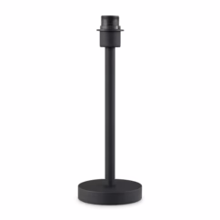 Moderne Tafellamp - Zwart -Modern Bedlampje - 14 x 14 x 36.5 cm - Met Schakelaar - Ontworpen voor gebruik in slaapkamers en studeerkamer - voor Lampenkap met max.35cm - set met E27 Lampfittingen - Lichtbron niet inbegrepen