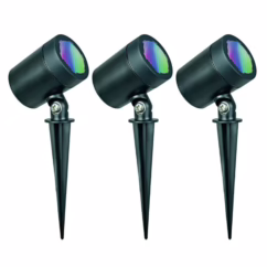 Müller-licht Prikspot Basisset Tint Flores Zwart Wit En Gekleurd Licht 4,5w 3 Stuks