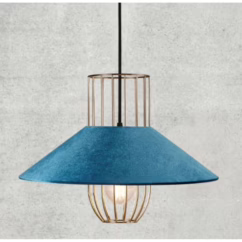 Nordlux Hanglamp Diana Blauw Fluweel ⌀40cm E27