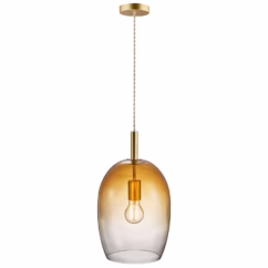 Nordlux Hanglamp Uma Amber ⌀23cm E27