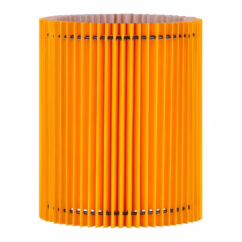 Papieren Gevouwen Lampenkap - Cilindrisch - Oranje - ø20 x 24 cm - E27 fitting - Voor Tafellampen - Ontworpen voor woonkamer en eetkamer