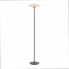 Paul Neuhaus Design vloerlamp Pure Vitrum bruin 481-34