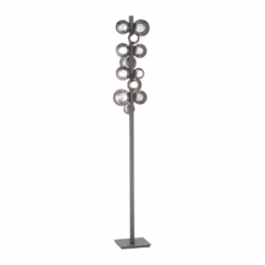 Paul Neuhaus Grijze vloerlamp Pure Popup design 557-15