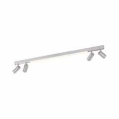 Paul Neuhaus Strakke plafondlamp Pure Lines Spot aluminium 6121-95