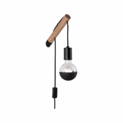 Paulmann Houten wandlamp Kian 78914