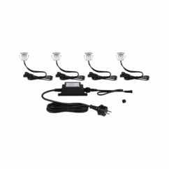 Paulmann Outdoor Link & Light Grondspots Zilver Set 0,8w 4 Stuks