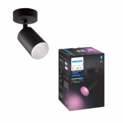 Philips Hue Opbouwspot Fugato Zwart 5,7w