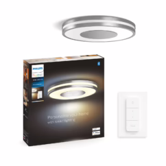 Philips Hue Plafondlamp Being Zilver 22,5w Met Hue Dimmer Switch