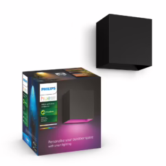 Philips Hue Resonate Down - Wandlamp - Wit En Gekleurd Licht - Zwart