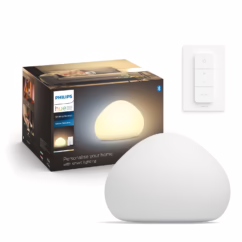 Philips Hue Tafellamp Wellner Wit 8,5w Met Hue Dimmer Switch